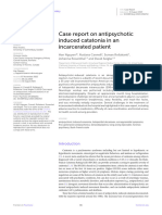 Case Report On Antipsychotic Induced Catatonia in An Incarcerated Patient