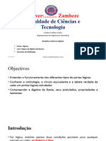 2.1 Álgebra Booleana e Portas Lógicas. Circuitos - SIDI