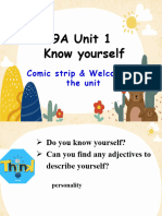 Unit 1 Know Yourself Welcome