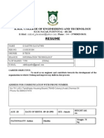 Be - Resume Format