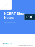 NCERT Short Notes - Science & Technology