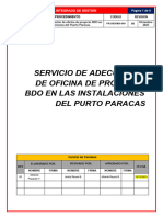 Servicio de Adecuacion de Oficina de Proyecto Bdo en Las Instalaciones Del Puerto Paracas.