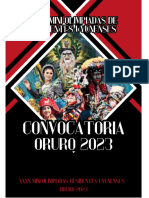 Convocatoria Oruro 2023