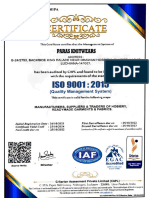 ISO Certificate