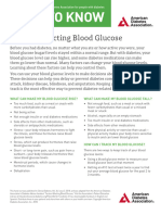 Good To Know: Factors Affecting Blood Glucose