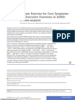 Chronic Exercise for Core Symptoms and Executive Functions in ADHD- A Meta-analysis