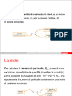 La Quantita Di Sostanza in Moli