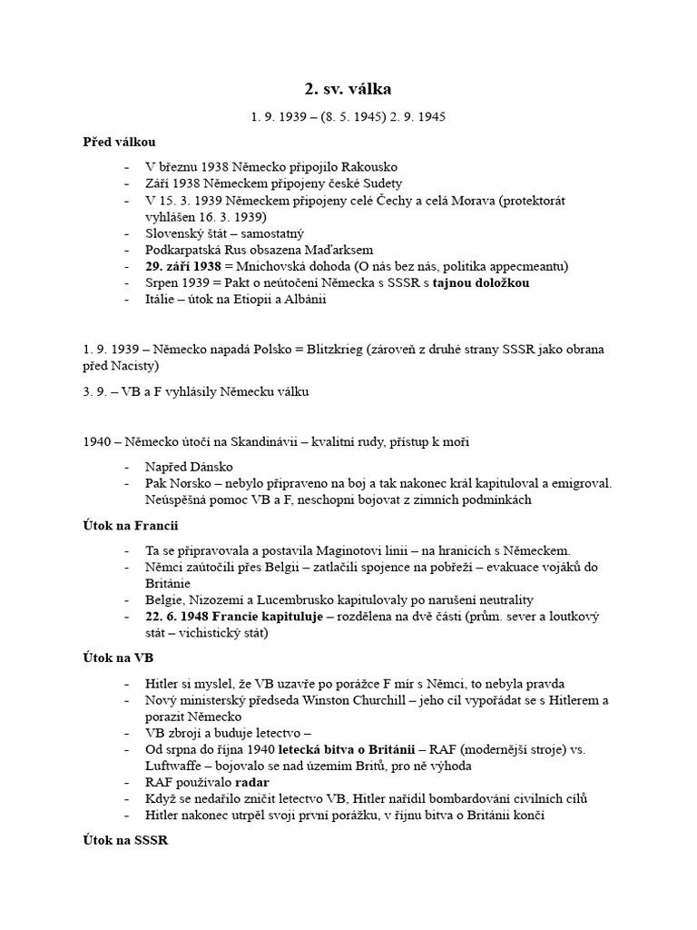SV Válka | PDF