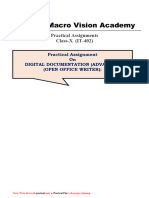 IT Practical Assignments Class-X 2022-23 - 2