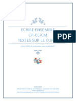 EE - Thème Le Corps - Recueil Textes CP-CE-CM. - 2