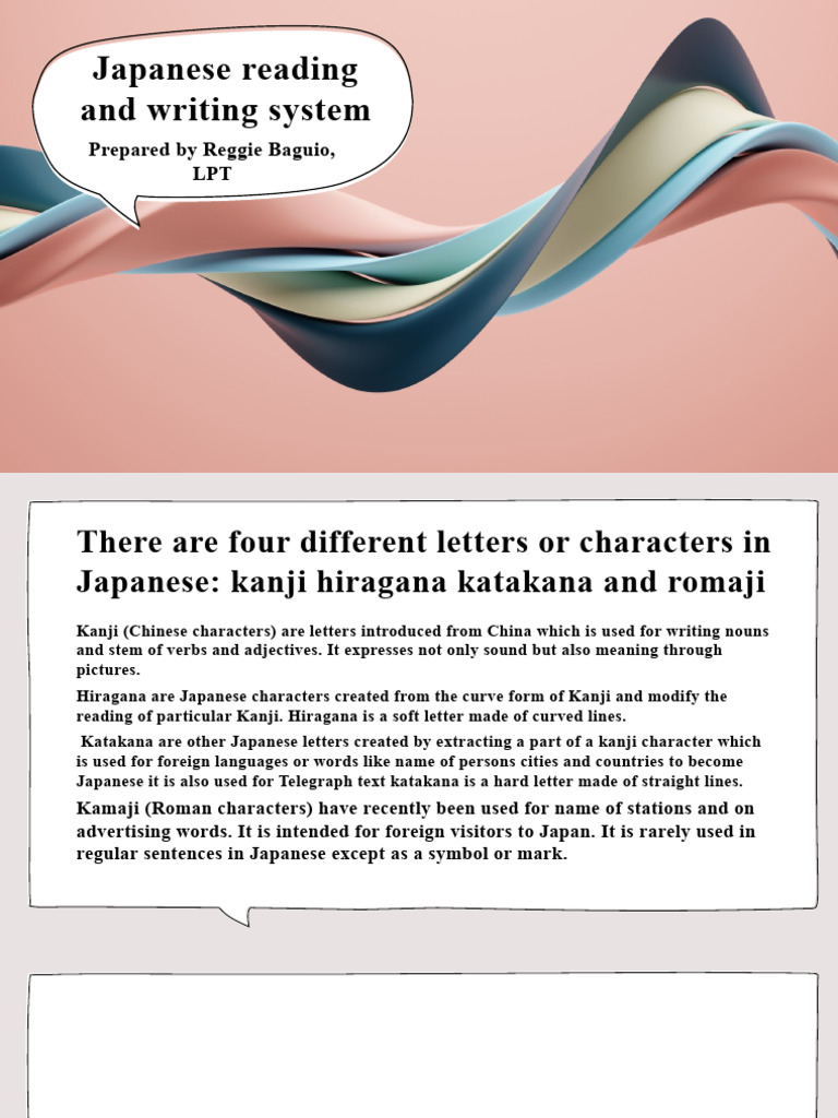 Japanese reading and writing system pdf