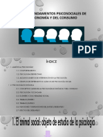 Tema 1. Fundamentos Psicosociales de La Economía y El Consumo