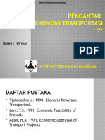 Materi Kuliah Ekonomi Transportasi