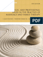 Ethical, Legal, and Professional Issues in The Practice of Marriage and Family Therapy