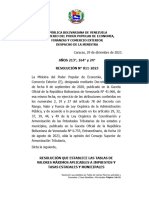 Resolucion 011 Que Establece Las Tablas de Valores Maximos para Impuestos Estadales y Municipales