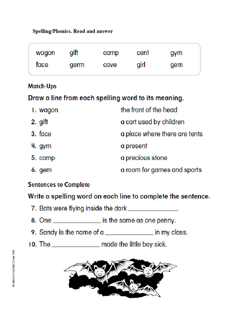 Spelling Worksheet | PDF