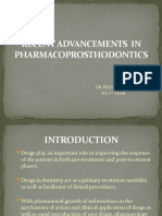 Recent Advancements in Pharmacoprosthodontics