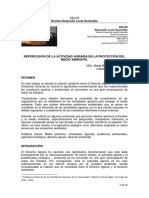 La Actvidad Agraria en La Proteccion Del Medio Ambiente