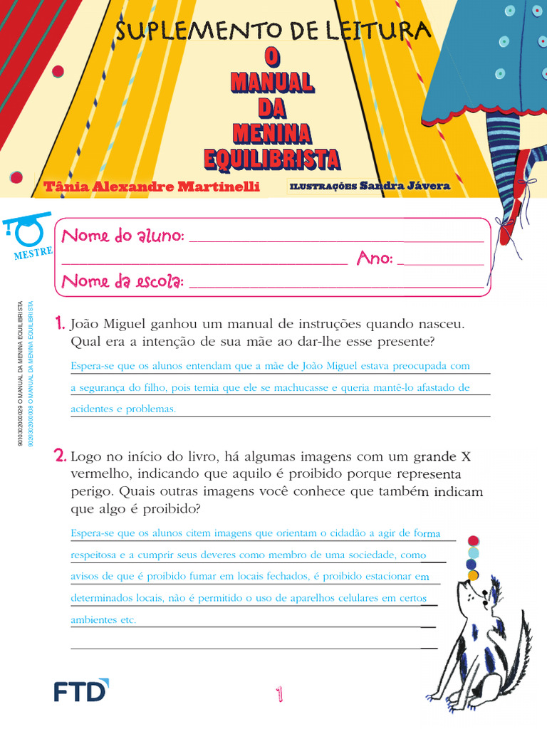Manual da Menina Equilibrista: Reflexões | PDF | Imagem | Humano