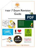 Year 7 End of Year Exam Revision Guide 1