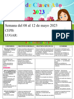 Plan de Clases Semana Del 8 Al 12 Mayo