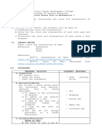 Lesson Plan Union and Intersection of Sets 2