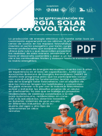 Información Especialización en Energías Solar
