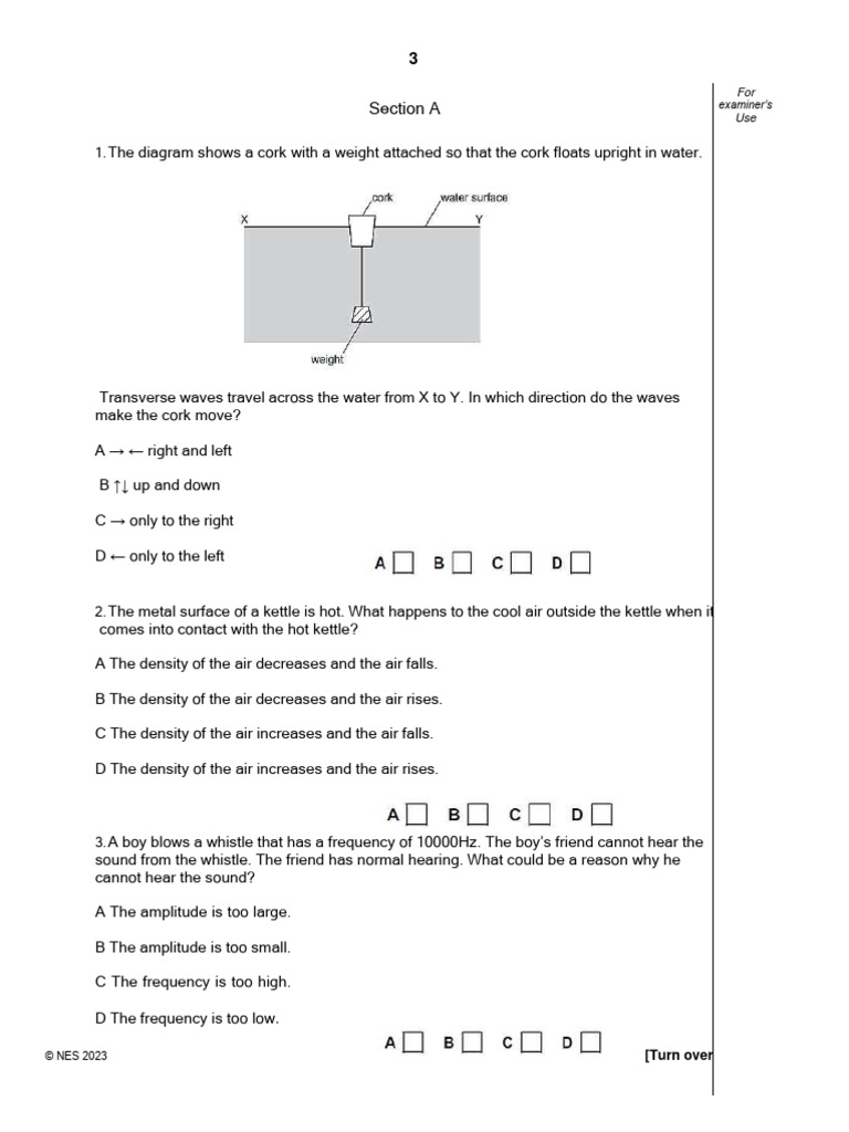 Science Phy - G9 - General Revision-P1 | PDF | Sound | Waves