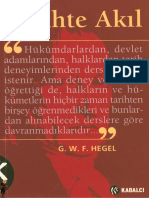 G W F Hegel - Tarihte Akil