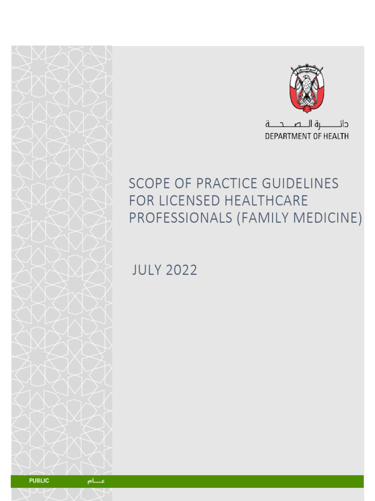 Family Medicine Practice Guidelines 2022 | PDF | Wellness | Science ...