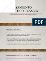 PENSAMIENTO POLÍTICO CLÁSICO 2 Tragedia Griega