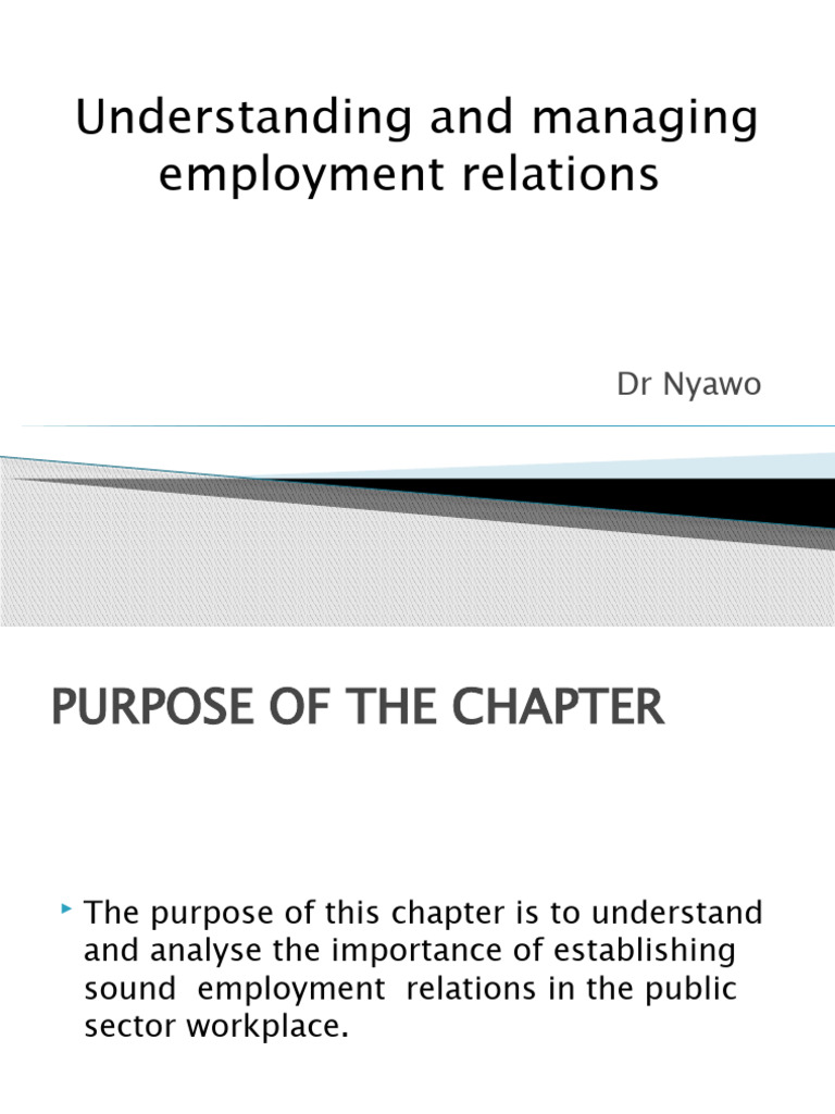 Chapter 12 Understanding and Managing Employment Relations | PDF