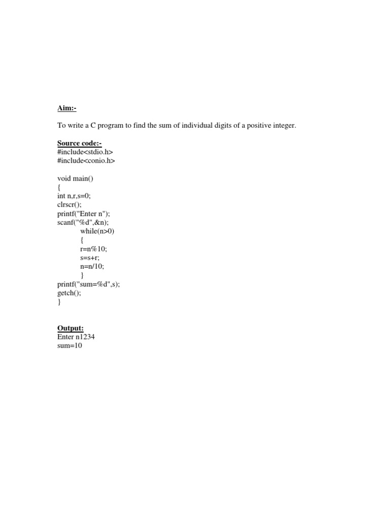 C Programs for Beginners: Basics | PDF | Matrix (Mathematics) | Areas ...