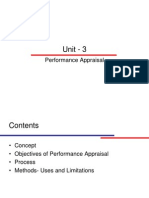 Unit - 3: Performance Appraisal