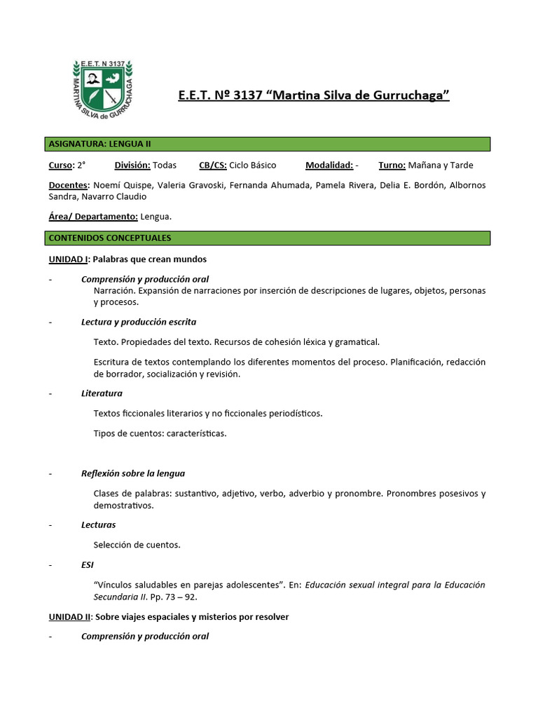 3137 Programa 2023 2 CB | PDF | Artes del Lenguaje y Comunicación ...
