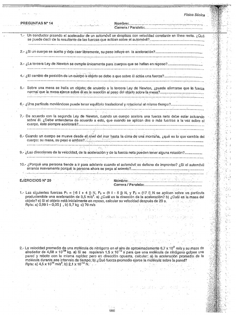 Dinamica de Fuerzas | PDF