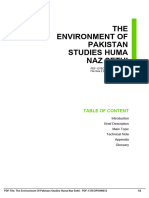 The Environment of Pakistan Studies Huma Naz Sethi