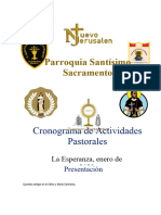 Plan Pastoral Santisimo