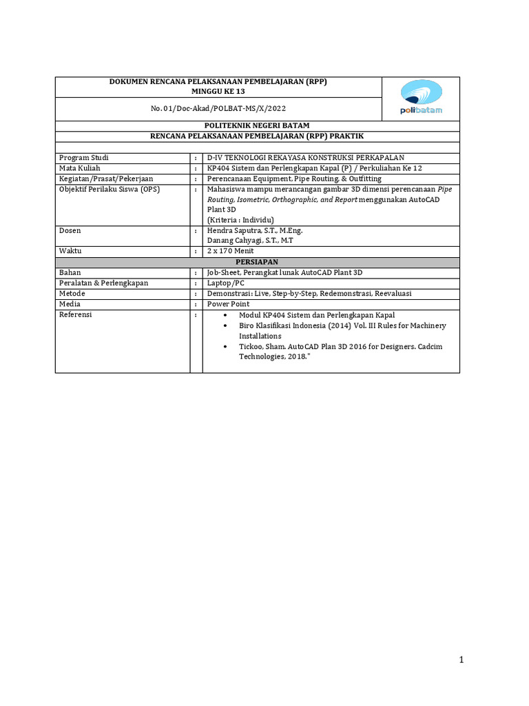 RPP KP404 - Pipe Routing, Isometric, Ortho | PDF