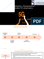 Présentation PFE :standardisation - Automatisation Des Réseaux 5G Cloud Native