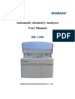 BIOBASE Biochemistry Autoanalizer BK-1200 User Manual