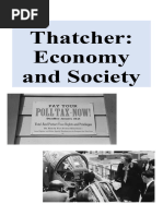 Thatcher - Economy and Society Workbook