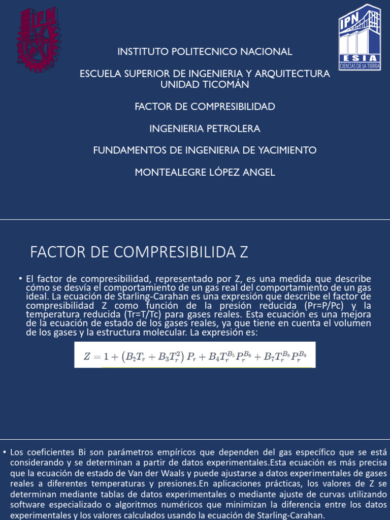 Factor de Compresibilidad Z en Gases Reales | PDF