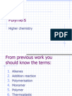 (1244) Higher Chemistry Unit 2 Polymers