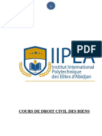 Cours de Droit Civil Des Biens Iipea 2023-2024