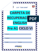 Carpeta de Recuperacion Inglés 1°