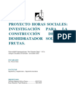 Informe Final - Deshidratador Solar