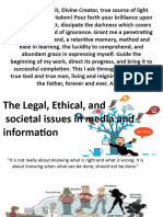 The Legal, Ethical, and Societal Issues in Media and Information