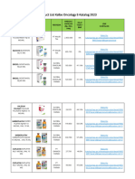 (UPDATED) Product List Kalbe Oncology E-Katalog 2023