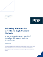 Strategies For Extending High Capacity Mathematics Students